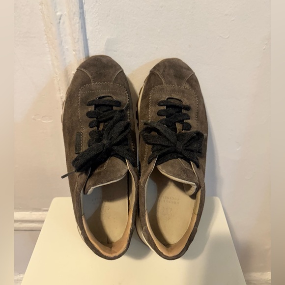 Brunello Cucinelli Women’s Brown Suede Sneakers - Picture 5 of 6